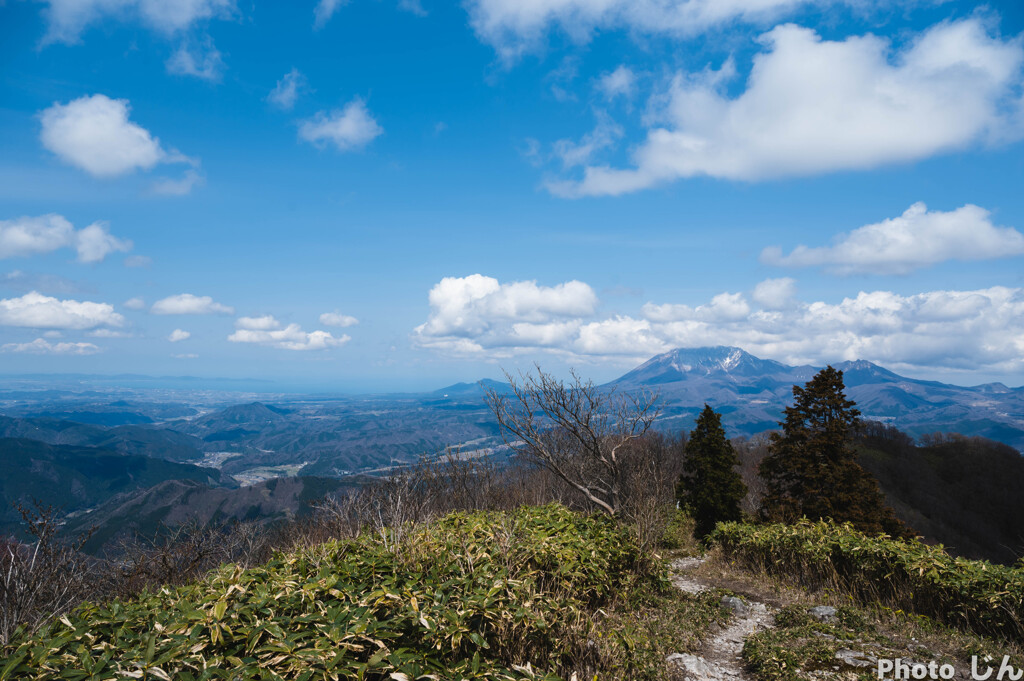 毛無山山頂　大山が見える