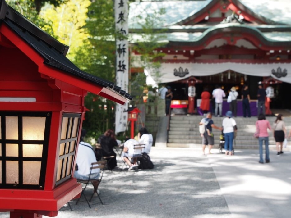 神社の風景