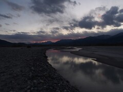 河原の夕景 1