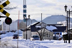 雪の小坂駅