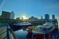 IMG_5474 船と夕日