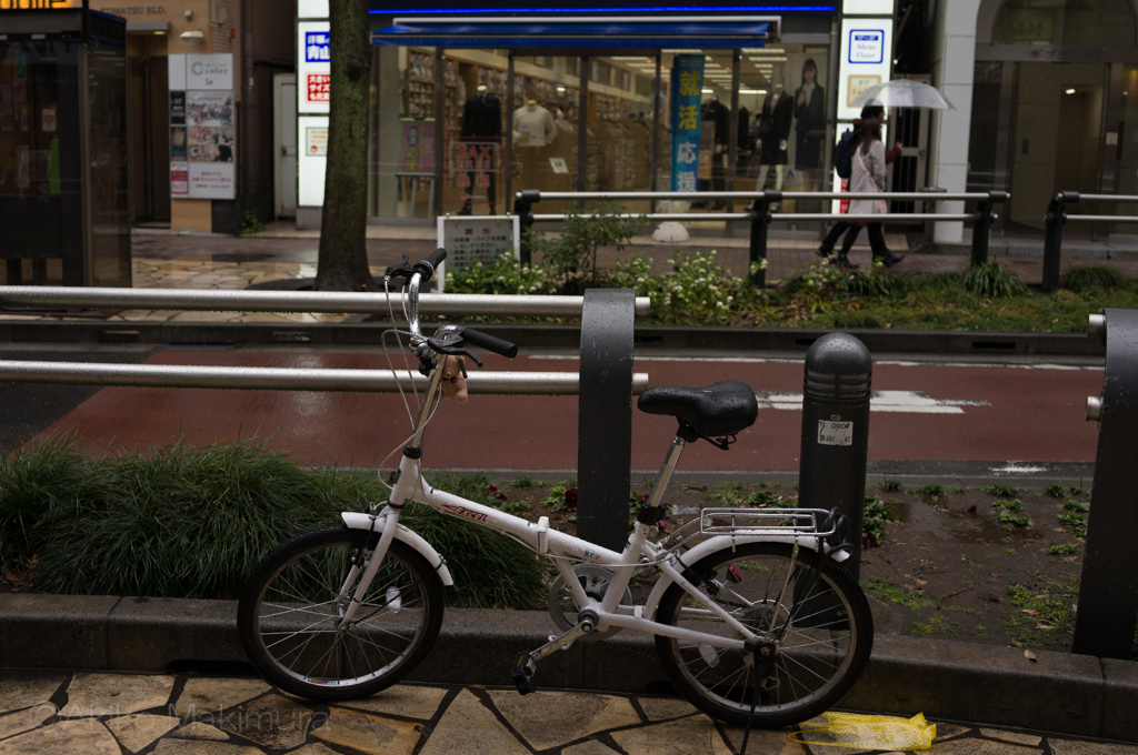 池袋　自転車①　with 小熊