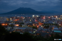 桜島と夜景１