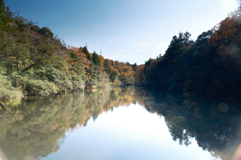 曇り予報であったが割と晴れた紅葉巡り７