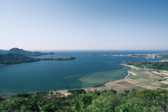 かぶと山から見た久美浜湾、小天橋２