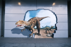 福井駅前の恐竜４