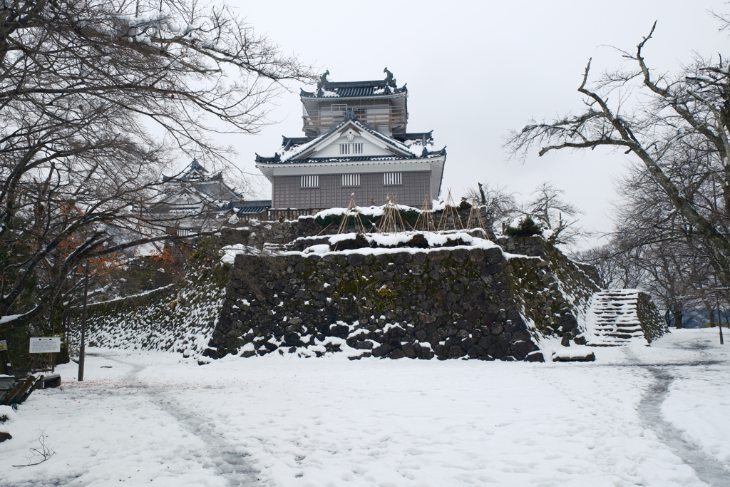 越前大野城の冬景色４