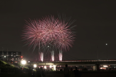 夏の終盤の花火大会１