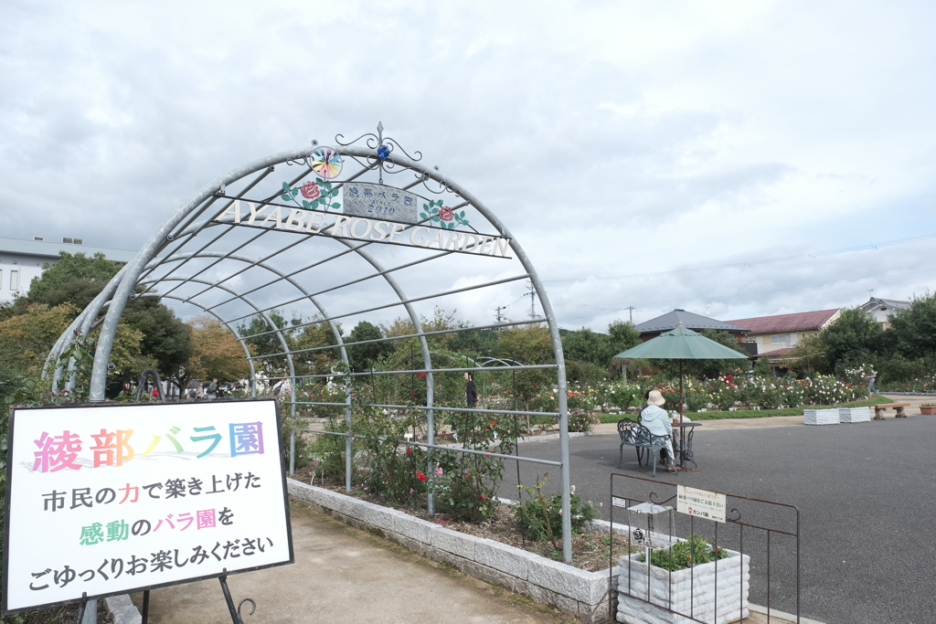 綾部バラ園（看板にも書いてあるが）