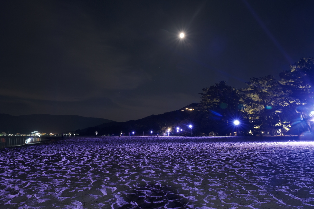 真夏の夜を照らす天橋立５