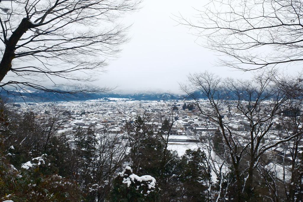 越前大野城の冬景色２