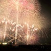 桜島と芸術花火2025-10