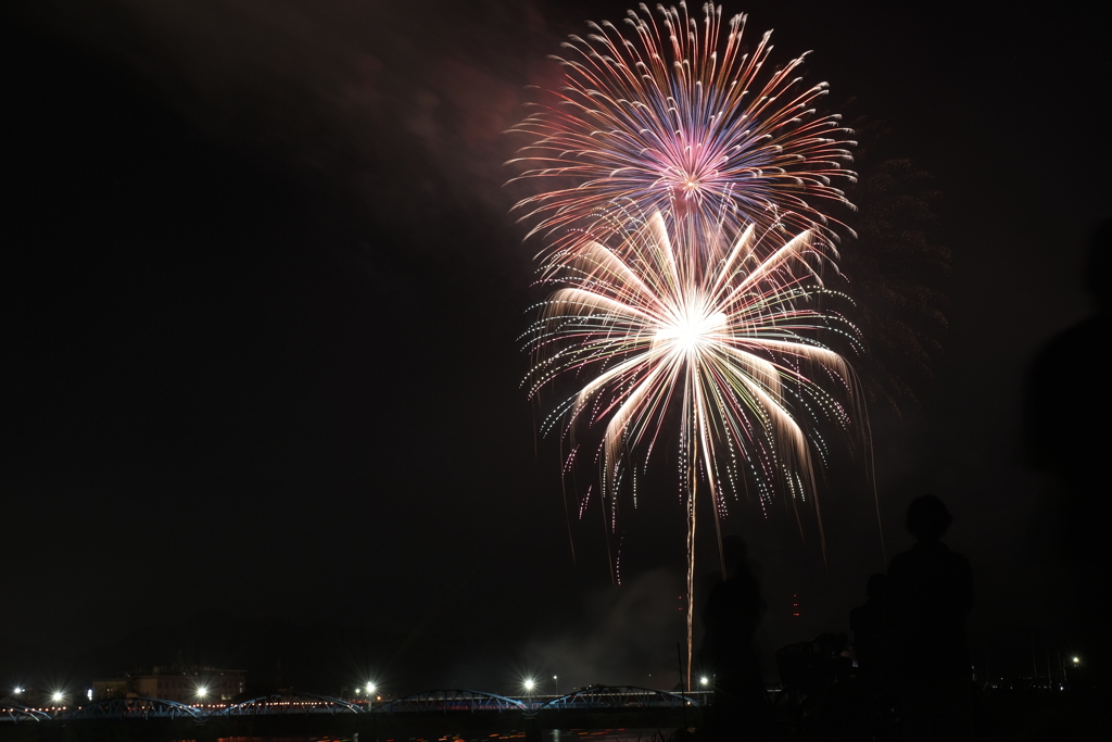 ３年ぶりの花火大会、あやべ水無月祭り６