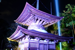 冷え込む夜と照らされる石山寺４