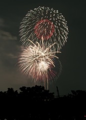 多少遠くから見たなにわ淀川花火大会６