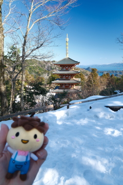 雪は少ないが晴れていた時２