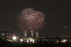 夏の終盤の花火大会２