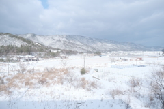 湖西線にて、電車の車窓からの雪景色１２