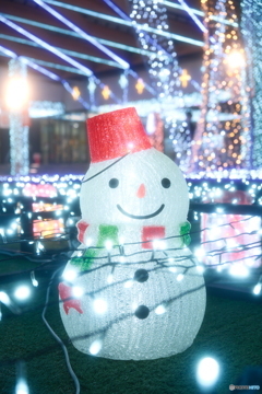 道の駅都城NIQLLのイルミネーションを見にくる２