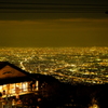 六甲山から眺めた夜景。