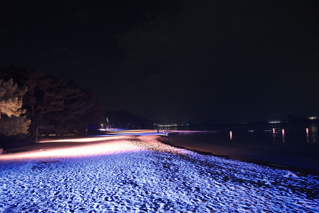 真夏の夜を照らす天橋立６