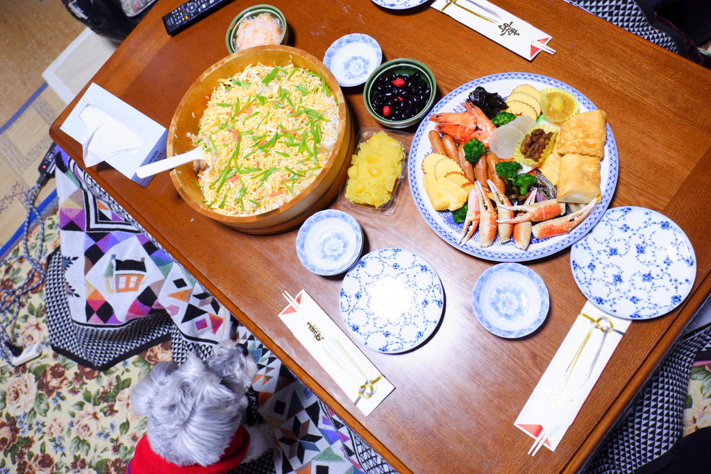 祖母宅にて新年のご挨拶