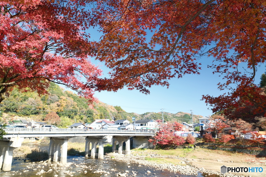香嵐渓の紅葉１