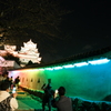 姫路城ナイトイベント、シロノヒカリ 白鷺が輝く夜１