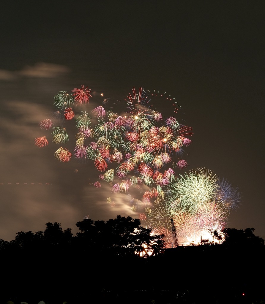 多少遠くから見たなにわ淀川花火大会１０