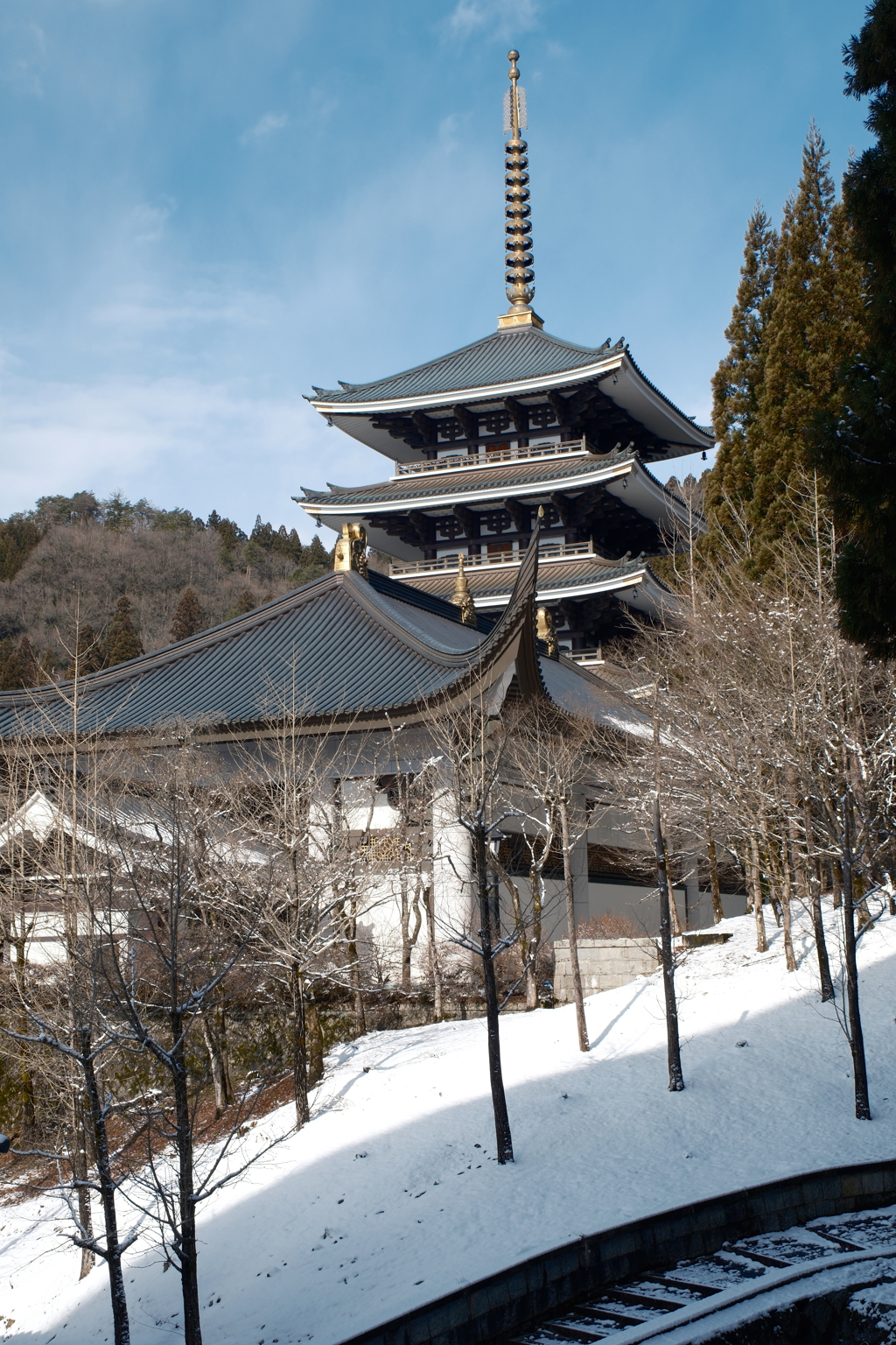 1月の豪雪地帯にしては思った以上雪が少なかった時１