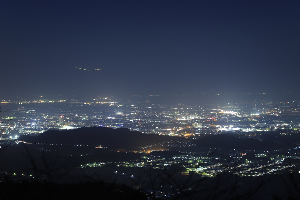 竜王山からの夜景２