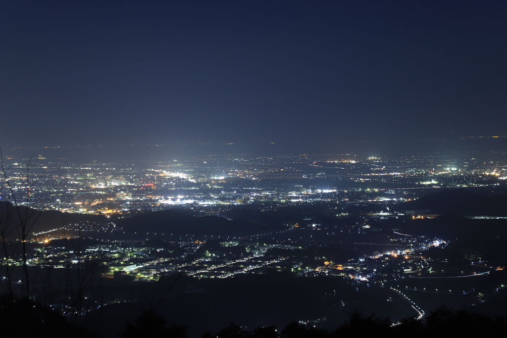 竜王山からの夜景１