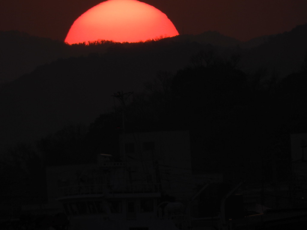 沈む夕日