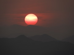 霞夕日