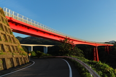 黄昏米山大橋