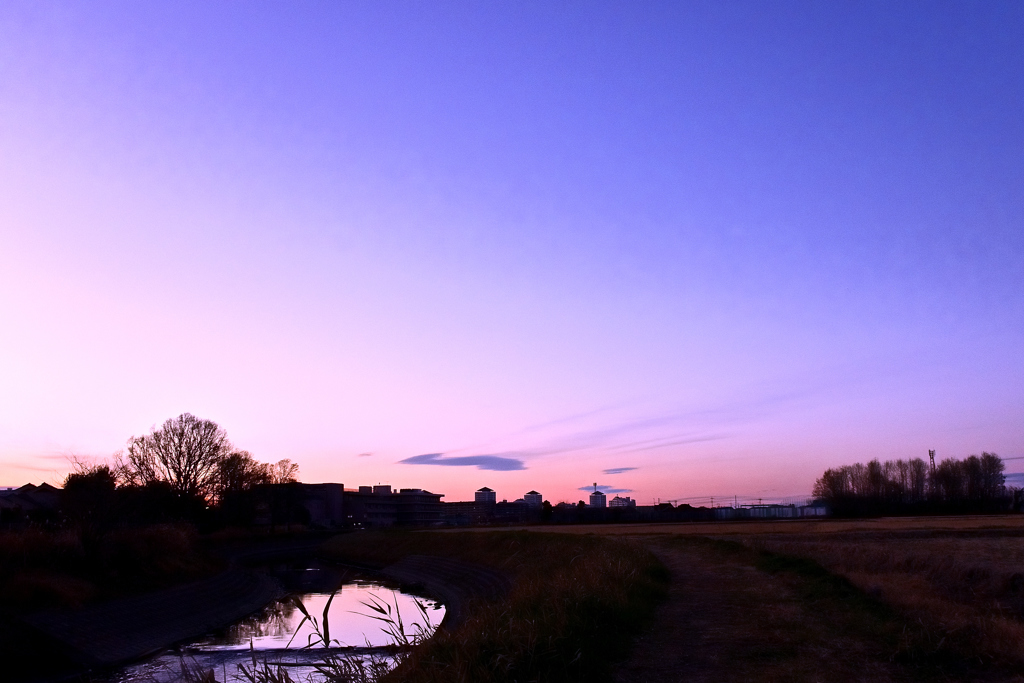 地元の夕景：続き