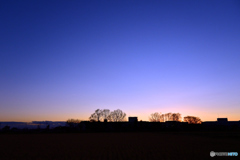 地元の夕景・今年1年間の励ましに感謝申し上げます。