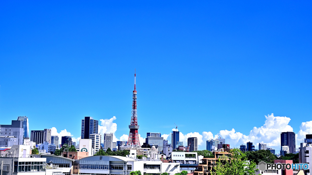 夏空・東京タワーのある風景(1)