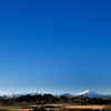 正月の自宅からの富士山