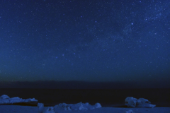 オホーツク海の星空
