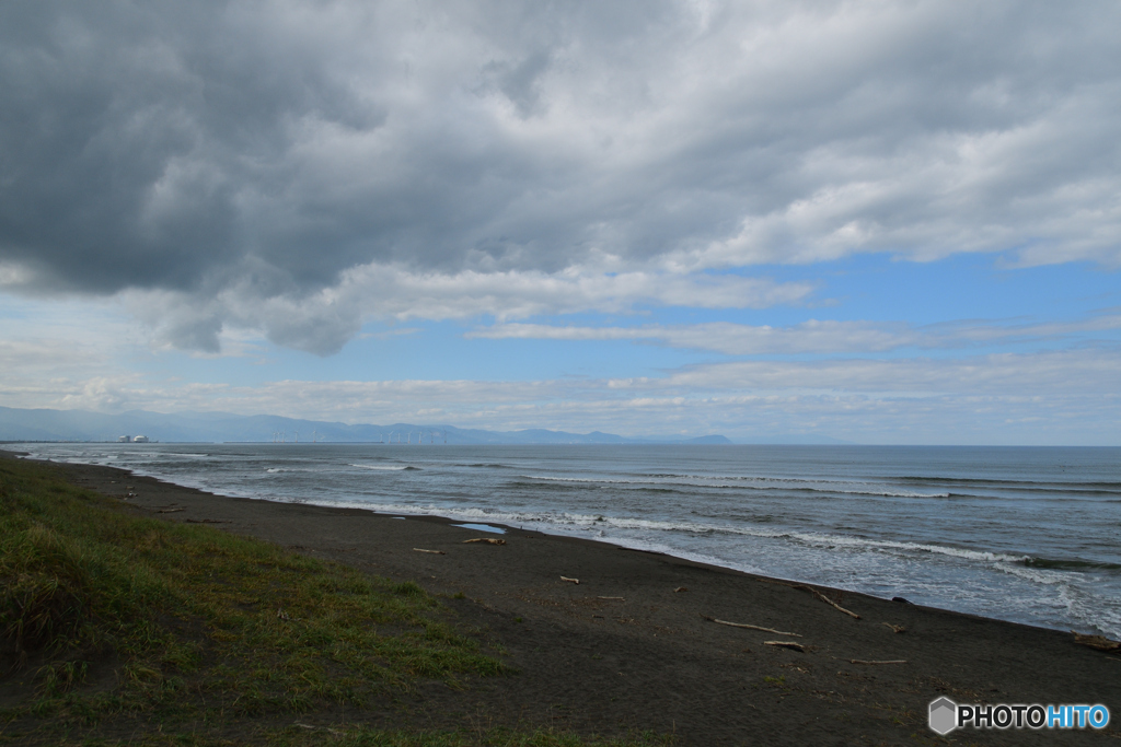 秋の石狩浜