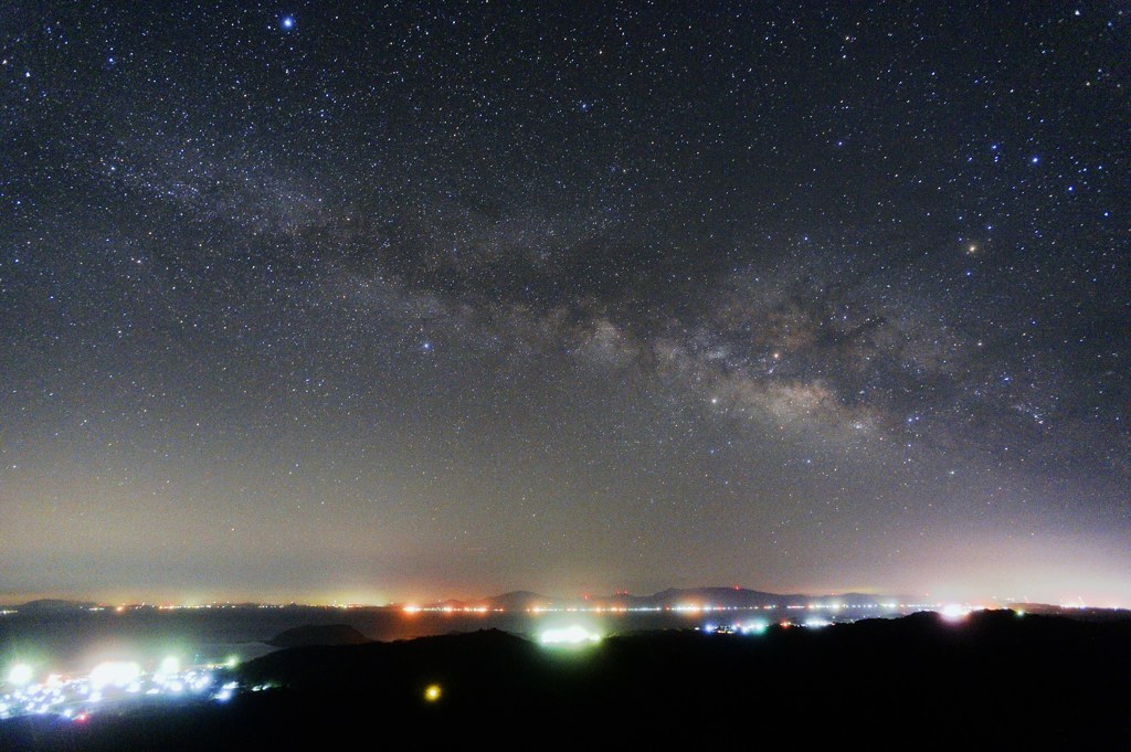 有明海に横たわる天の川