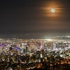 月と火星と札幌夜景