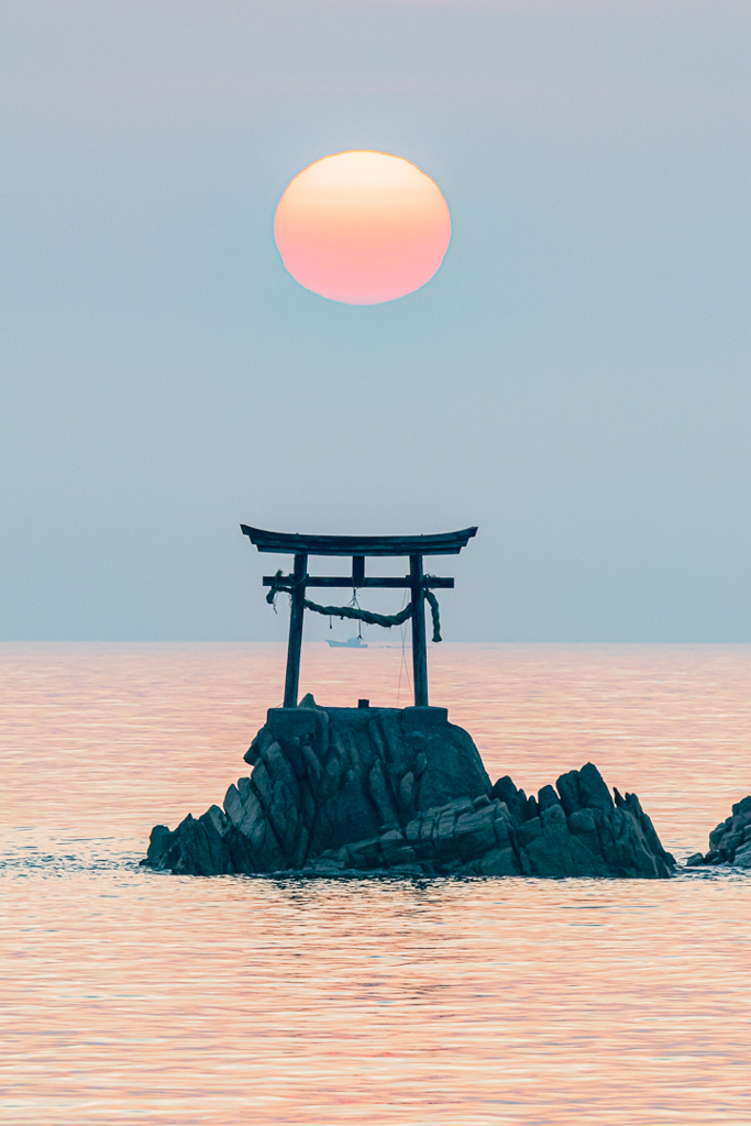 奈多海岸の夜明け