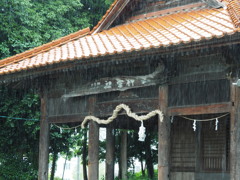 土砂降りの朝