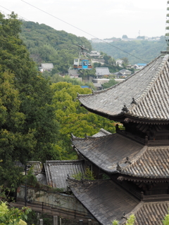 天寧寺とロープウェイ