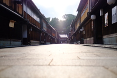 朝の東の茶屋