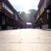 朝の東の茶屋