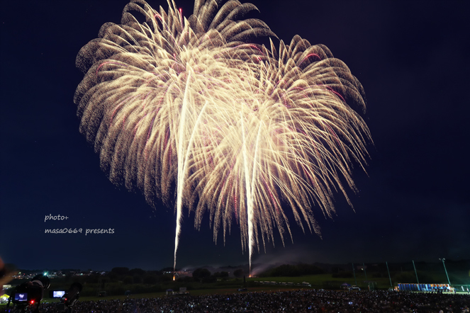 常総きぬ川花火大会　2018081110