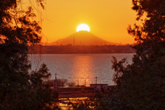 ダイヤモンド富士(加茂)　20260104